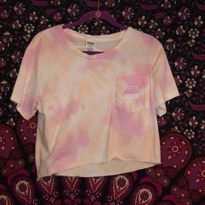VS Pink tie-dye Crop top